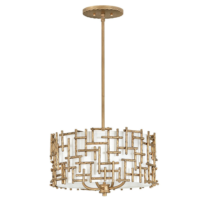 Fredrick Ramond - FR33103BNG - LED Pendant - Farrah - Burnished Gold