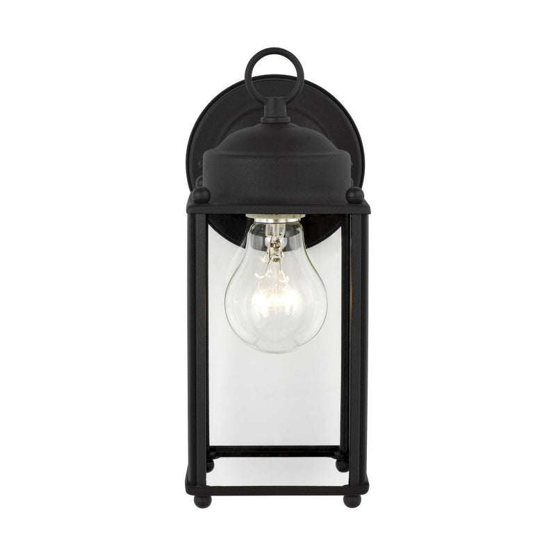 Generation Lighting - 8593-12 - One Light Outdoor Wall Lantern - New Castle - Black