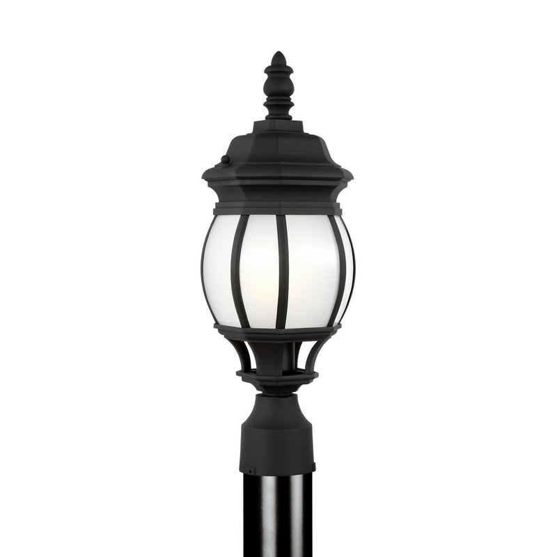 Generation Lighting - 89202EN3-12 - One Light Outdoor Post Lantern - Wynfield - Black