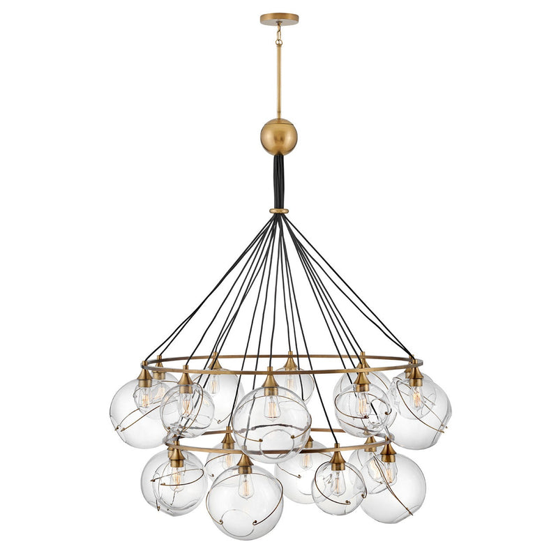 Hinkley - 30308HBR - LED Chandelier - Skye - Heritage Brass