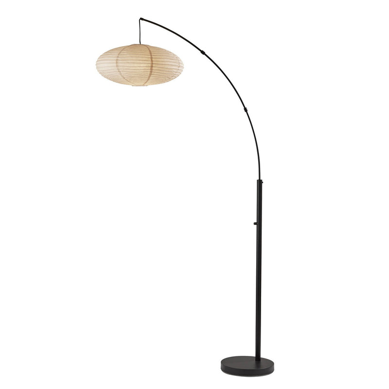 Adesso Home - 5024-01 - One Light Arc Lamp - Corinne - Black
