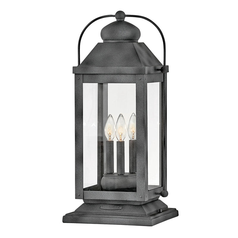 Hinkley - 1857DZ-LV - LED Pier Mount - Anchorage - Aged Zinc