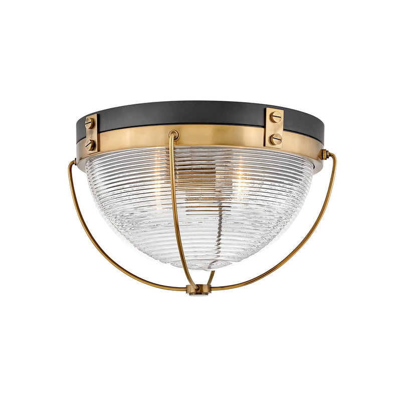 Hinkley - 4841HB - LED Flush Mount - Crew - Heritage Brass