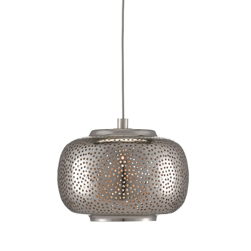 Currey and Company - 9000-0688 - One Light Pendant - Pepper Collection - Nickel