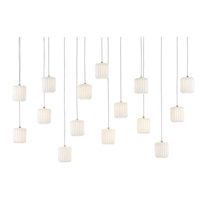 Currey and Company - 9000-0713 - 15 Light Pendant - Dove Collection - White