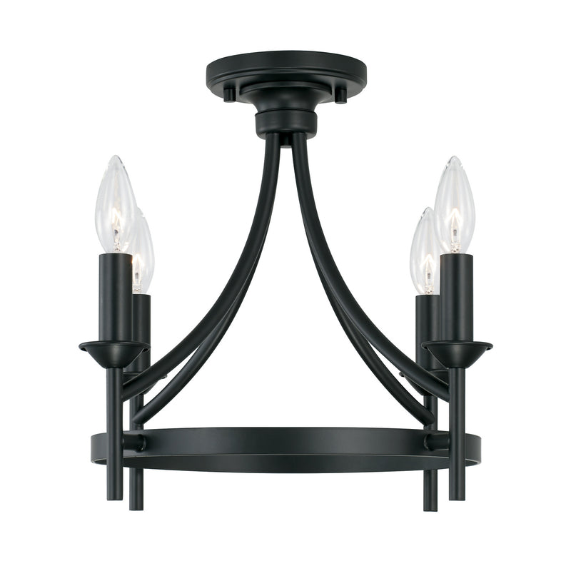 Capital Lighting - 242041MB - Four Light Semi Flush Mount - Peyton - Matte Black