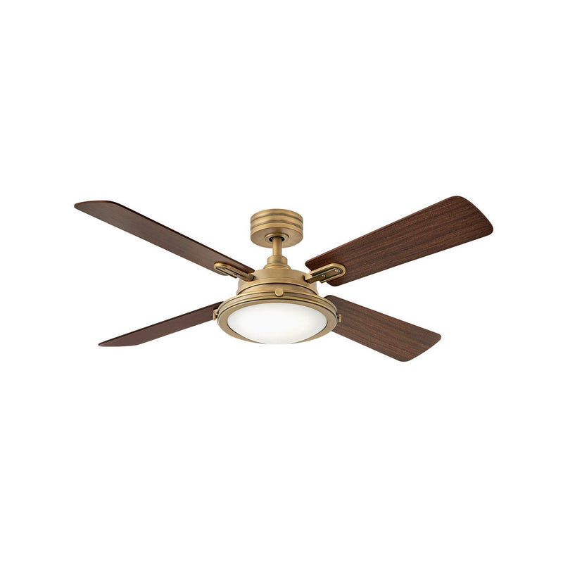 Hinkley - 903254FHB-LID - 54"Ceiling Fan - Collier - Heritage Brass