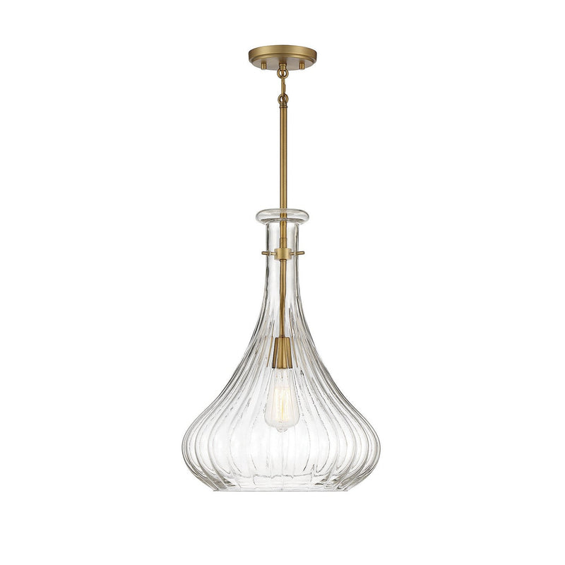 Savoy House - 7-2265-1-322 - One Light Pendant - Bristo - Warm Brass