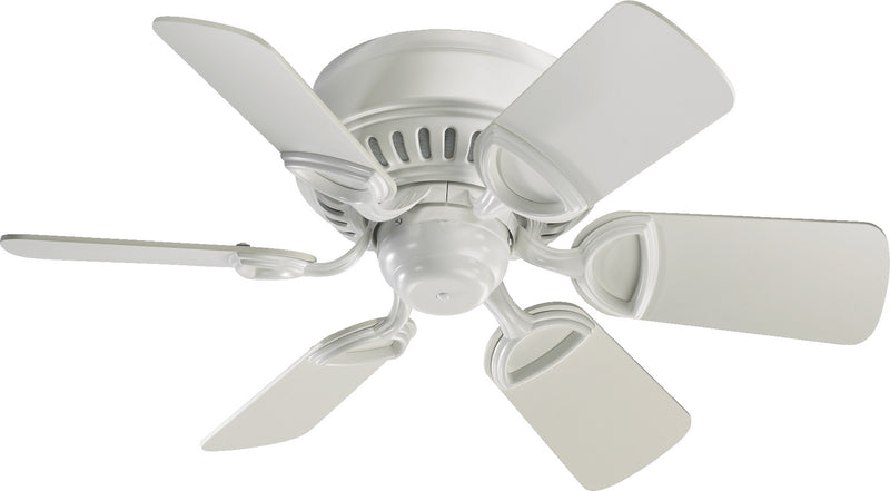 Quorum - 51306-8 - 30" Ceiling Fan - Medallion - Studio White