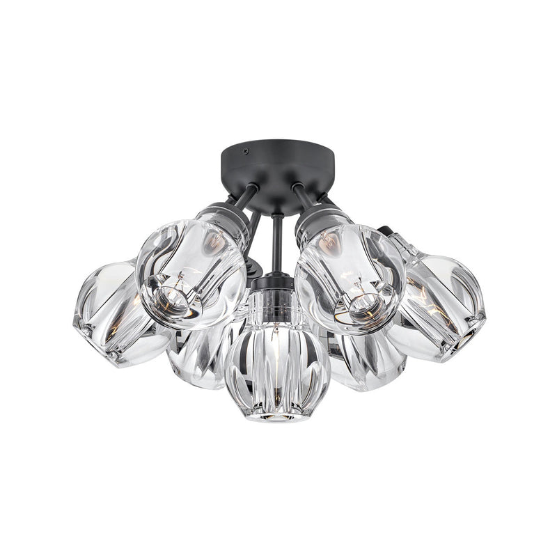 Fredrick Ramond - FR46951BLK - LED Semi-Flush Mount - Elise - Black
