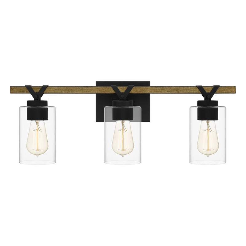 Quoizel - DEVN8624MBK - Three Light Bath - Devon Court - Matte Black