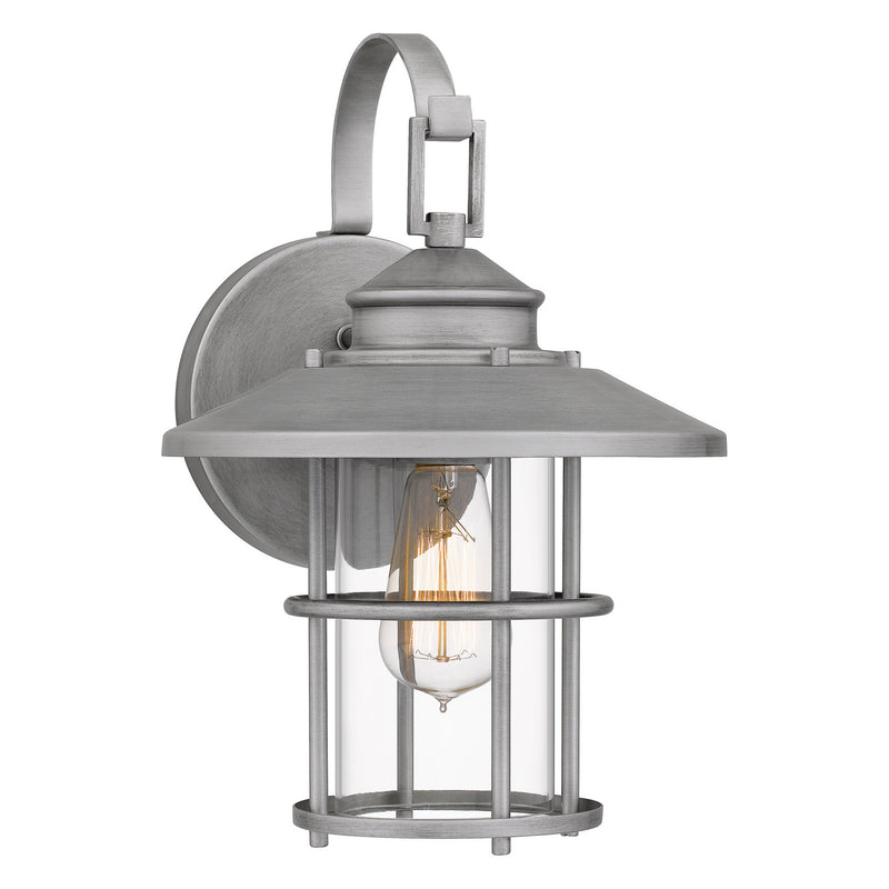 Quoizel - LOM8409ABA - One Light Outdoor Wall Mount - Lombard - Antique Brushed Aluminum