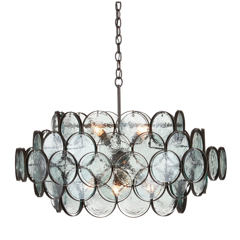 Currey and Company - 9000-0880 - Eight Light Chandelier - Galahad Collection - Bronze