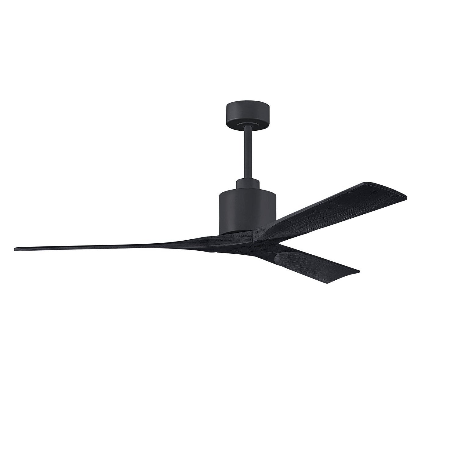 Matthews Fan Company - NK-BK-BK-60 - 60"Ceiling Fan - Nan - Matte Black