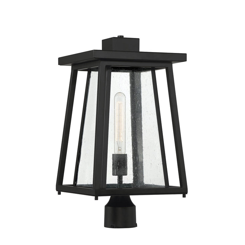 Savoy House - 5-2024-BK - One Light Outdoor Post Lantern - Denver - Matte Black