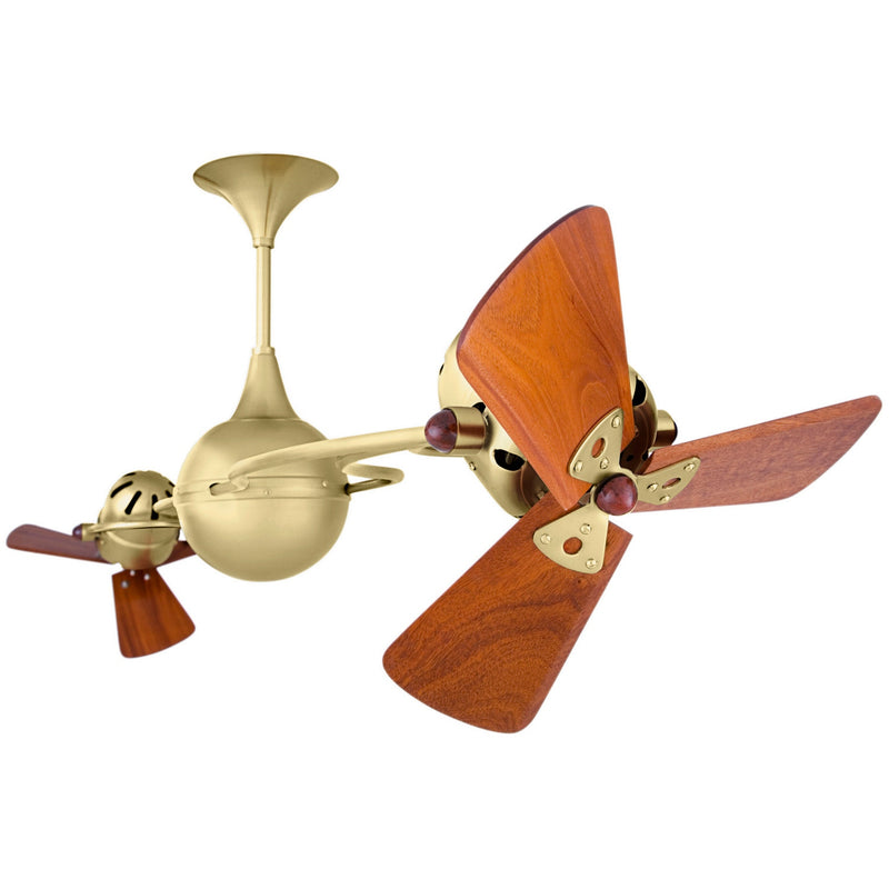 Matthews Fan Company - IV-BRBR-WD - 53"Ceiling Fan - Italo Ventania - Brushed Brass