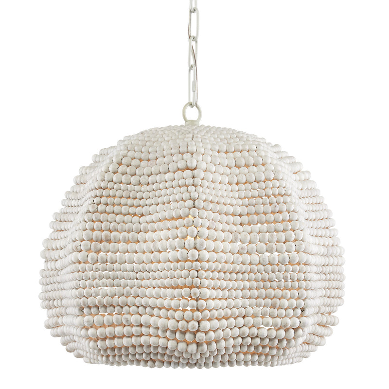 Currey and Company - 9000-0864 - One Light Pendant - Octavia White Pendant - White/Whitewash
