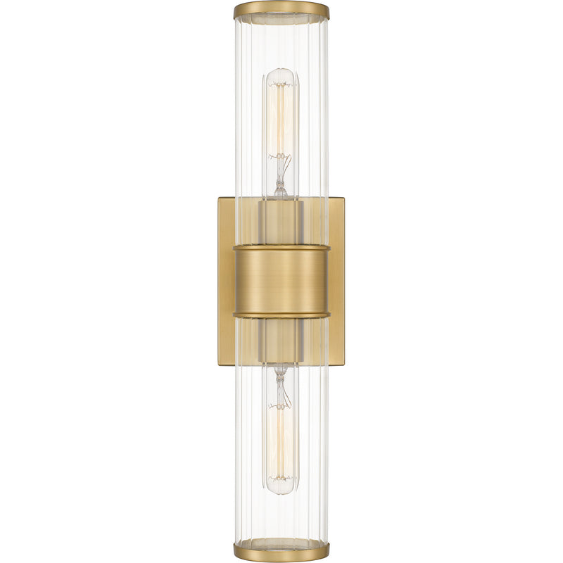 Quoizel - QW16128AB - Two Light Wall Sconce - Quoizel Wood - Aged Brass