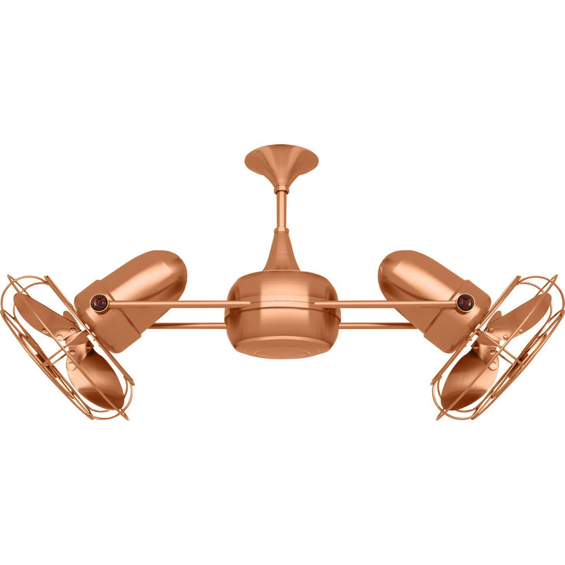 Matthews Fan Company - DD-BRCP-MTL - 36"Ceiling Fan - Duplo-Dinamico - Brushed Copper