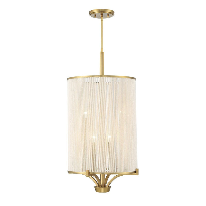 Savoy House - 1-7750-4-322 - Four Light Chandelier - Wynwood - Warm Brass