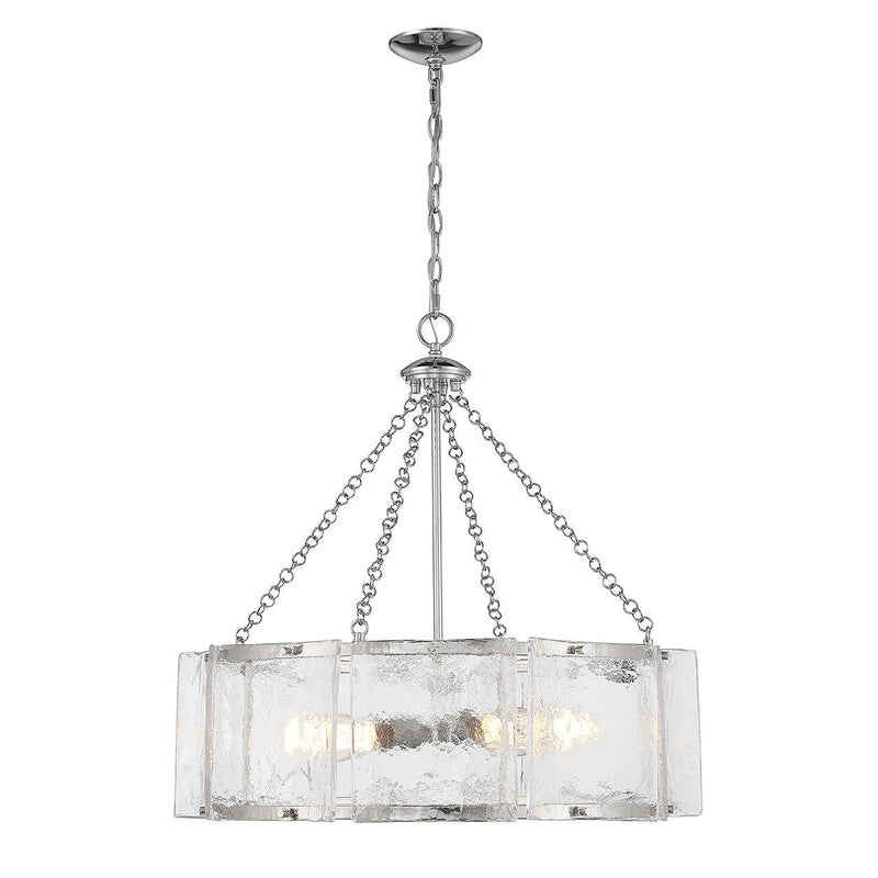 Savoy House - 1-8200-5-109 - Five Light Pendant - Genry - Polished Nickel