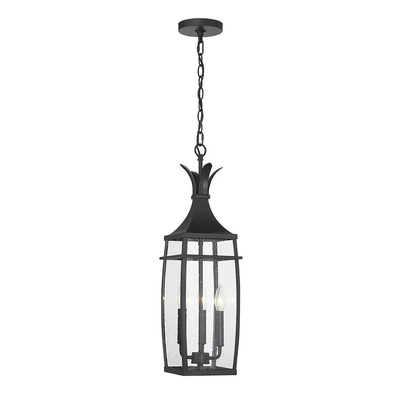 Savoy House - 5-763-BK - Three Light Outdoor Hanging Lantern - Montpelier - Matte Black