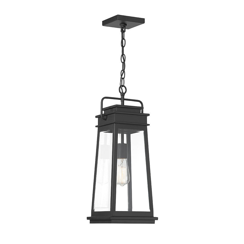Savoy House - 5-816-BK - One Light Outdoor Hanging Lantern - Boone - Matte Black