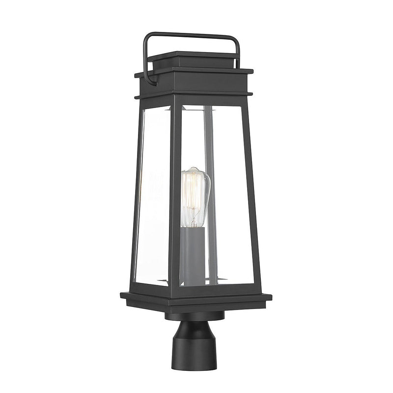 Savoy House - 5-817-BK - One Light Outdoor Post Lantern - Boone - Matte Black