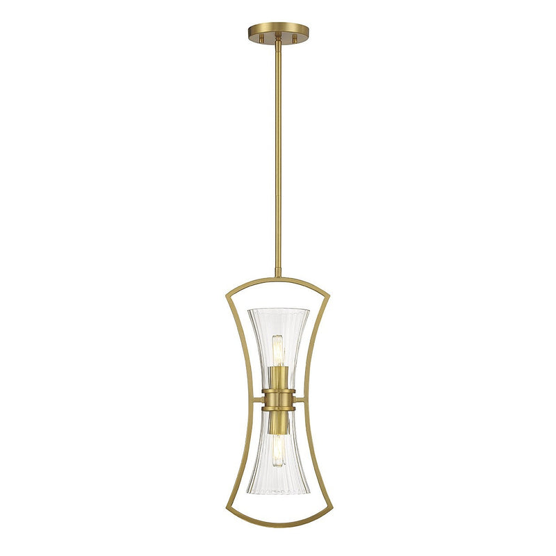 Savoy House - 7-9703-2-322 - Two Light Pendant - Bennington - Warm Brass