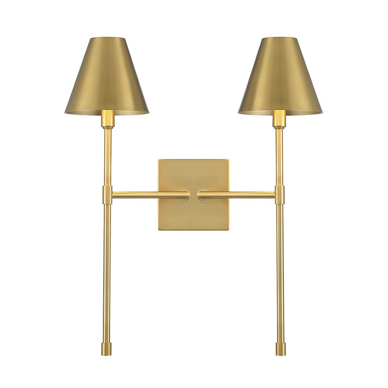 Savoy House - 9-5202-2-322 - Two Light Wall Sconce - Jefferson - Warm Brass