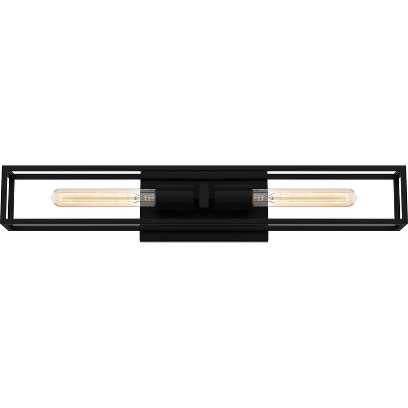Quoizel - LGN8624MBK - Two Light Bath - Leighton - Matte Black