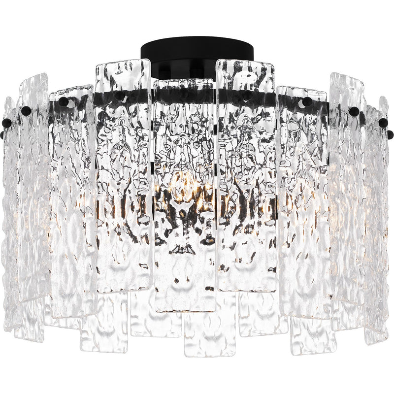 Quoizel - PCCAS1716MBK - Four Light Semi Flush Mount - Caspian - Matte Black