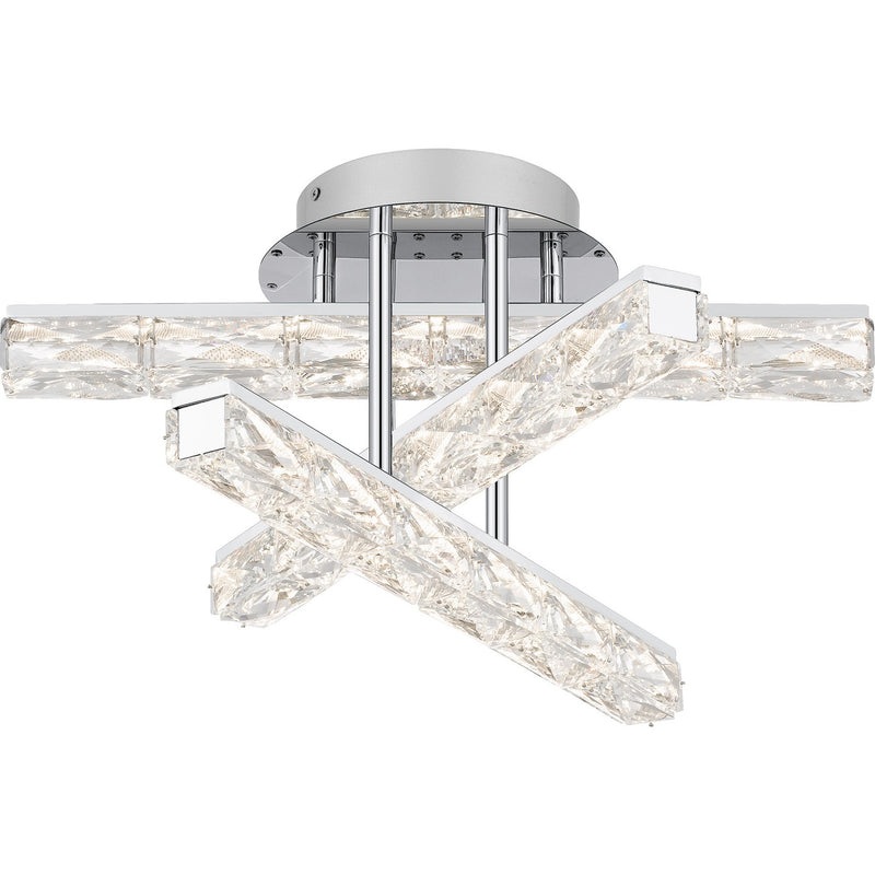 Quoizel - PCCME1718C - LED Semi Flush Mount - Comet - Polished Chrome