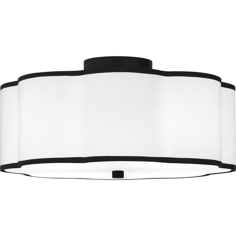 Quoizel - QSF6179MBK - Four Light Semi Flush Mount - Quoizel Semi-Flush Mount - Matte Black