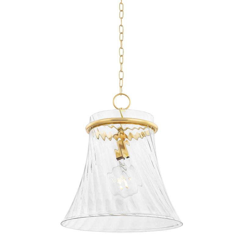 Mitzi - H824701L-AGB - One Light Pendant - Cantana - Aged Brass