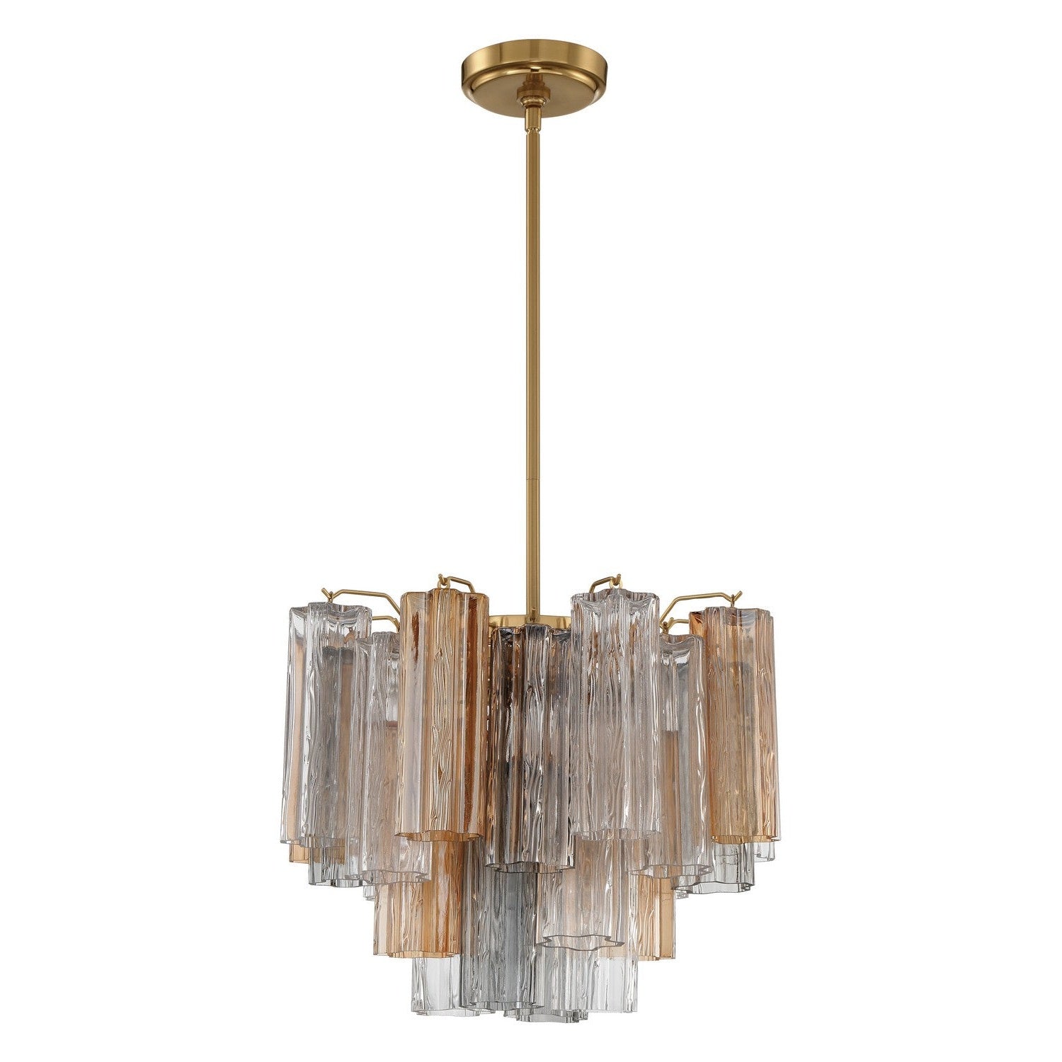 Crystorama - ADD-300-AG-AU - Four Light Chandelier - Addis - Aged Brass