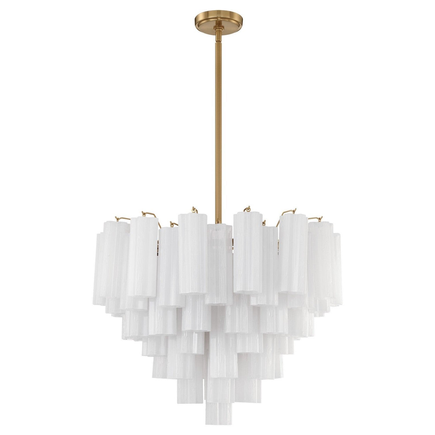 Crystorama - ADD-312-AG-WH - 12 Light Chandelier - Addis - Aged Brass