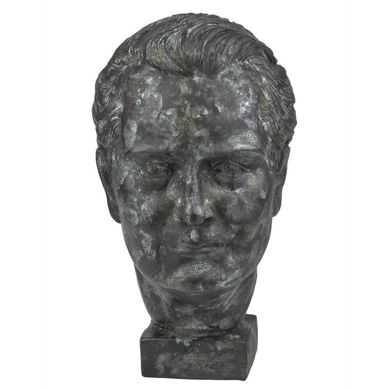 Currey and Company - 1200-0718 - Sculpture - Mysterious Man Bronze - Jade Green
