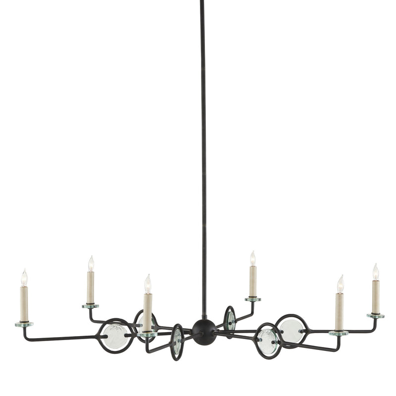 Currey and Company - 9000-0969 - Six Light Chandelier - Privateer Collection - Blacksmith