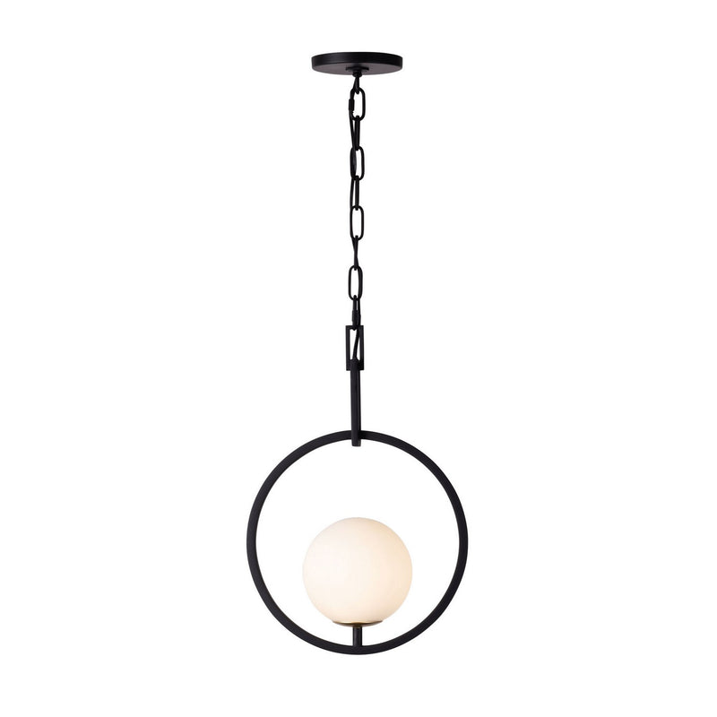 Varaluz - 388P01MBFG - One Light Pendant - Stopwatch - Matte Black/French Gold