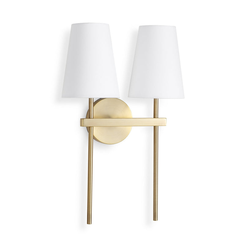Regina Andrew - 15-1211 - Two Light Wall Sconce - Natural Brass