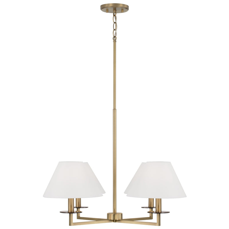 Capital Lighting - 452241AD - Four Light Chandelier - Gilda - Aged Brass