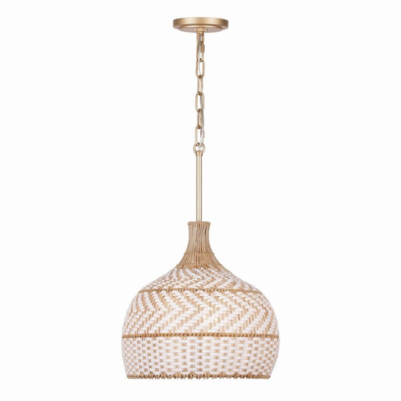 Crystorama - ZAN-9003-SG - Three Light Pendant - Zanzibar - Soft Gold