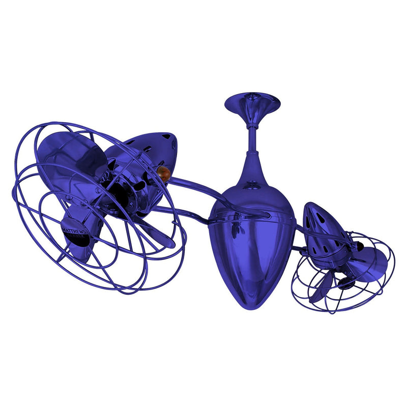 Matthews Fan Company - AR-BLUE-MTL - 48"Ceiling Fan - Ar Ruthiane - Safira
