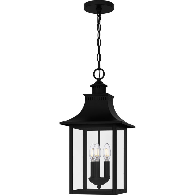Quoizel - CCR1510K - Three Light Pendant - Chancellor - Mystic Black