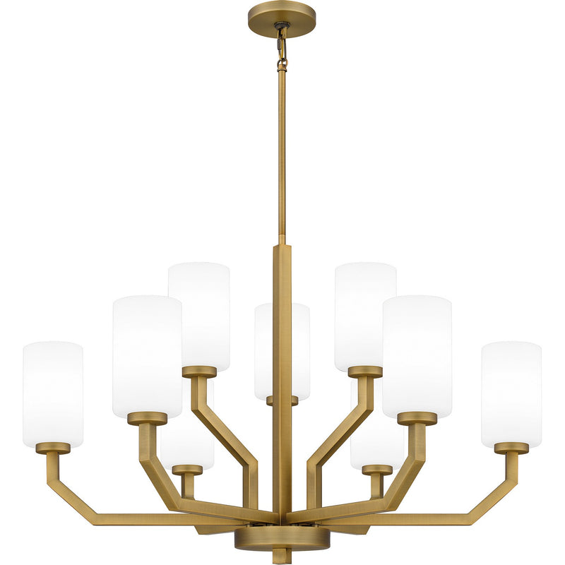 Quoizel - CVR5034AB - Nine Light Chandelier - Cavalier - Aged Brass