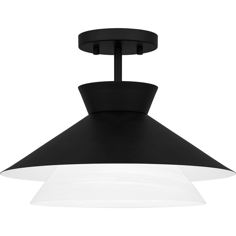 Quoizel - QSF6171MBK - One Light Semi Flush Mount - Quoizel Semi-Flush Mount - Matte Black