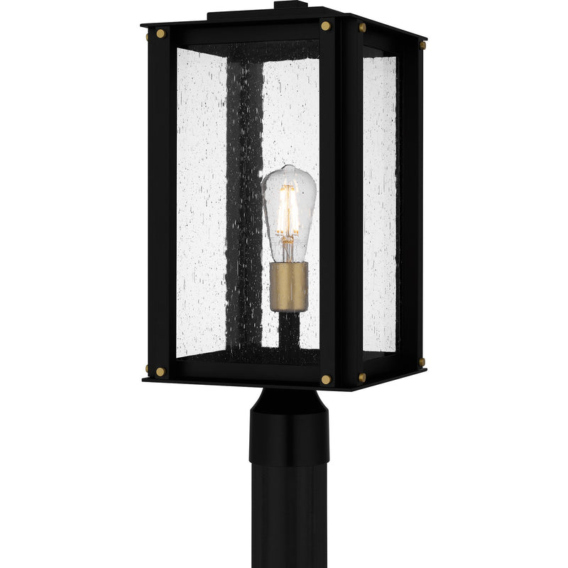 Quoizel - ROB9009MBK - One Light Outdoor Post Mount - Robbins - Matte Black