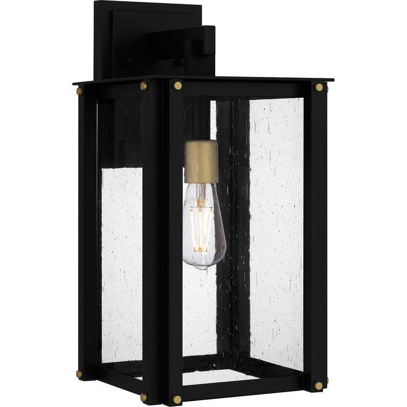 Quoizel - ROB8409MBK - One Light Outdoor Wall Mount - Robbins - Matte Black