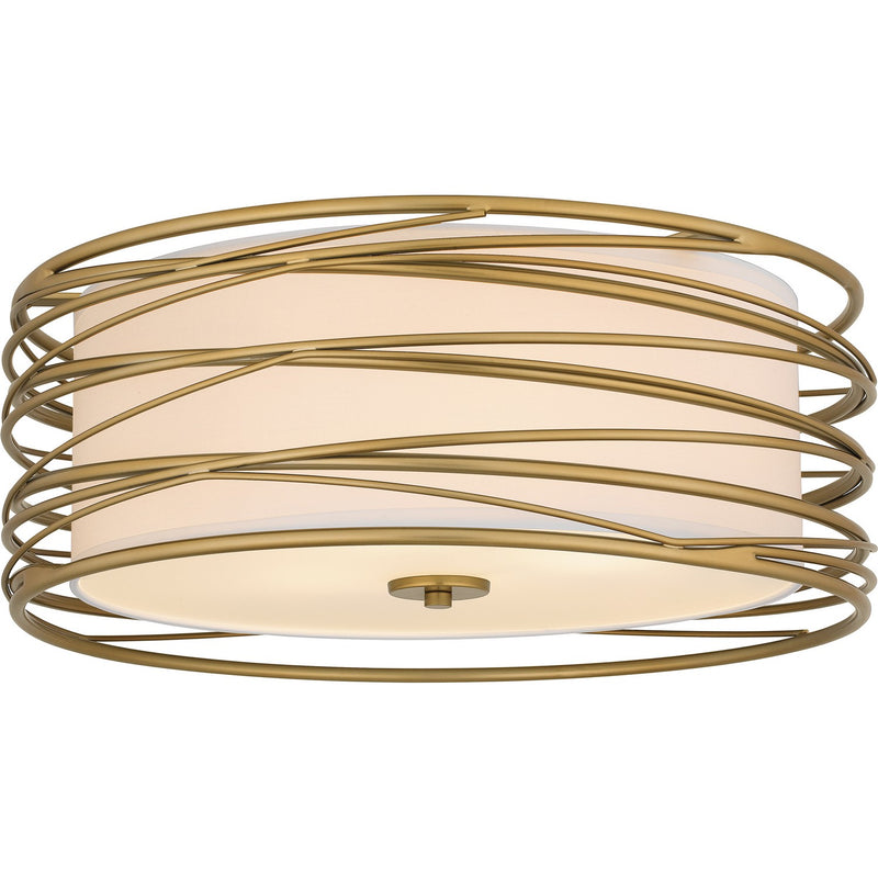 Quoizel - SPL1720LG - Three Light Semi Flush Mount - Spiral - Light Gold